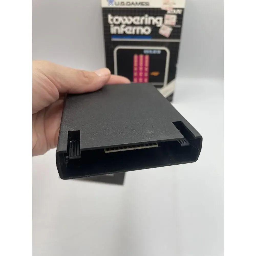 1982 Atari Towering Inferno Cartridge Complete With Manual, Tested